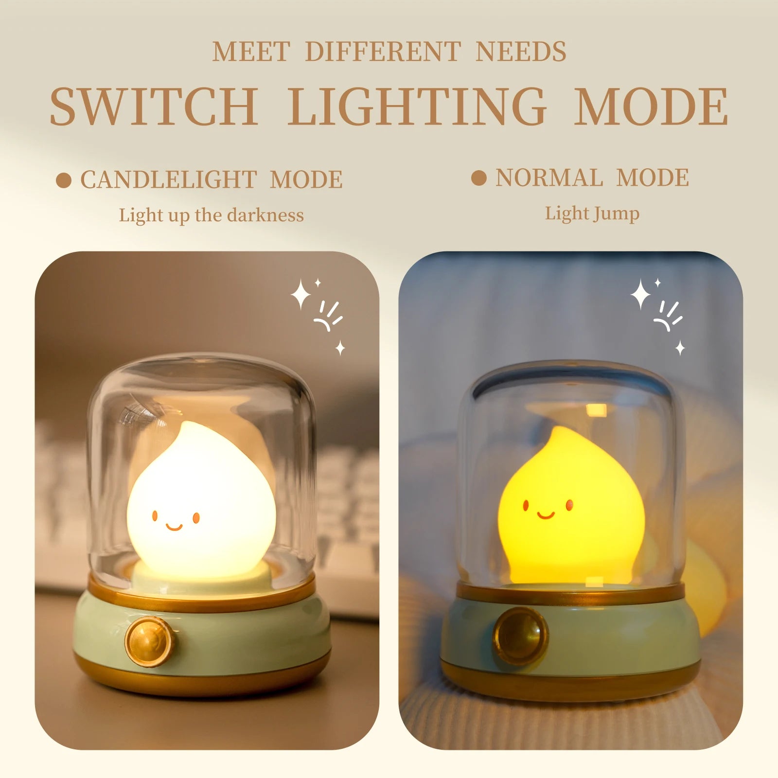 Mini LED Rechargeable Cartoon Night Lamp