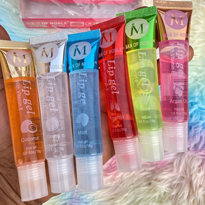 6-Piece Hydrating Clear Lip Oil Gloss Set