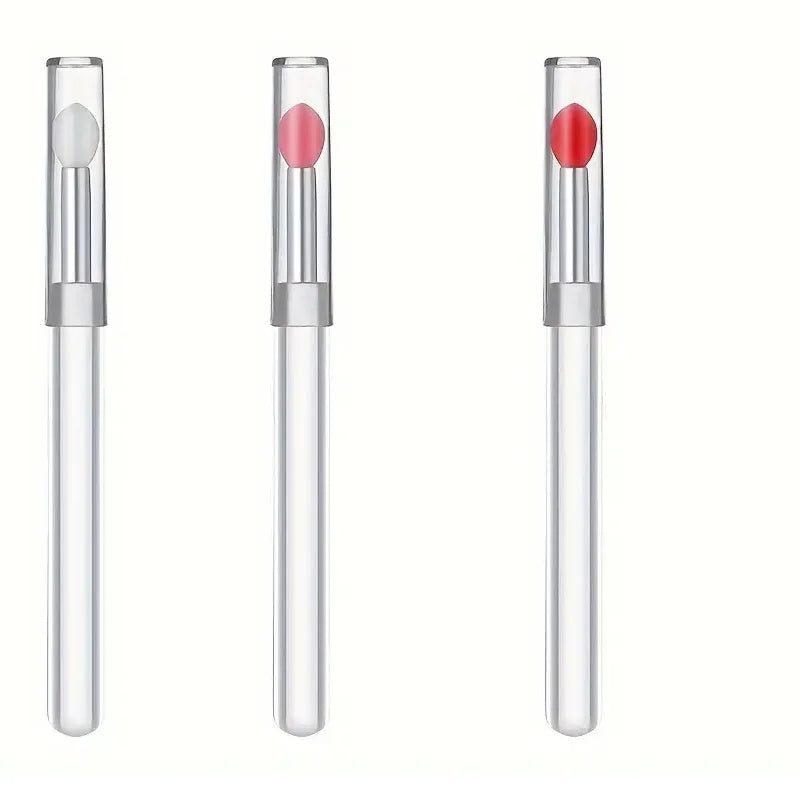 Portable Silicone Lip Applicator Brushes