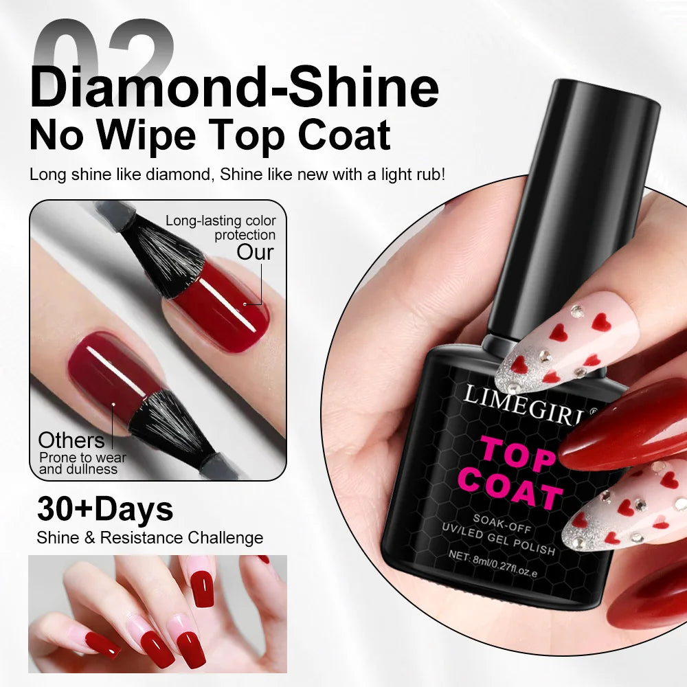 Matte Soak-Off Top and Base Coat Set