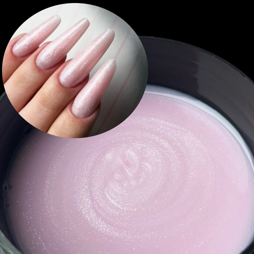 Glitter Milky Hard Builder Gel