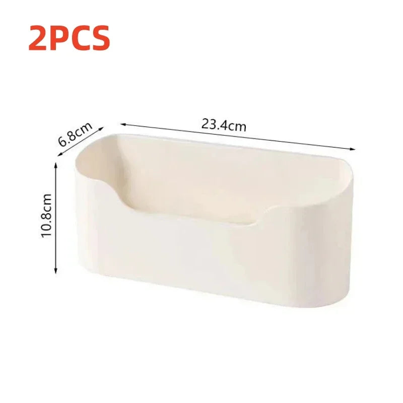 Wall-Mounted Adhesive Kitchen Storage Rack