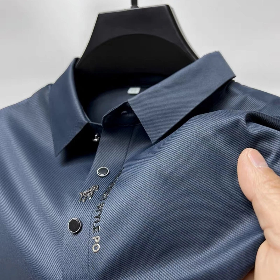 Premium Ice Silk Embroidery Polo Shirt