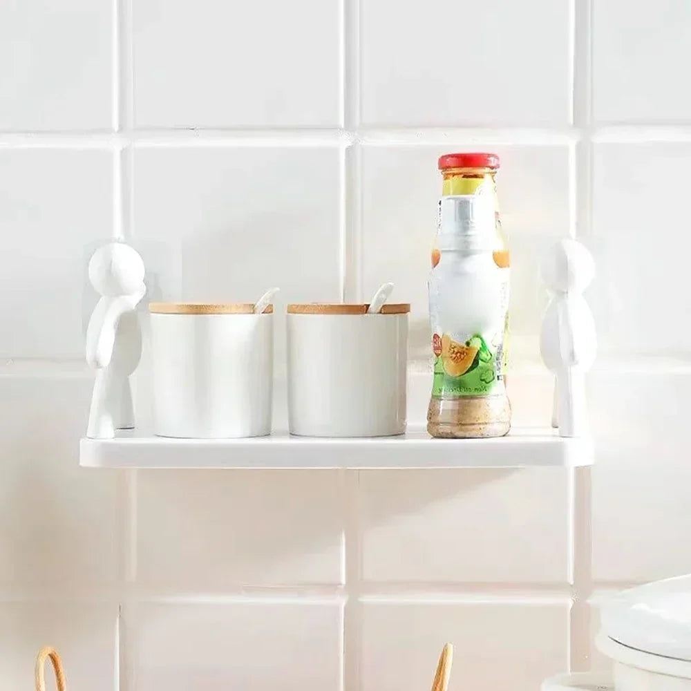 Self-adhesive Bathroom Shampoo Storage Racks