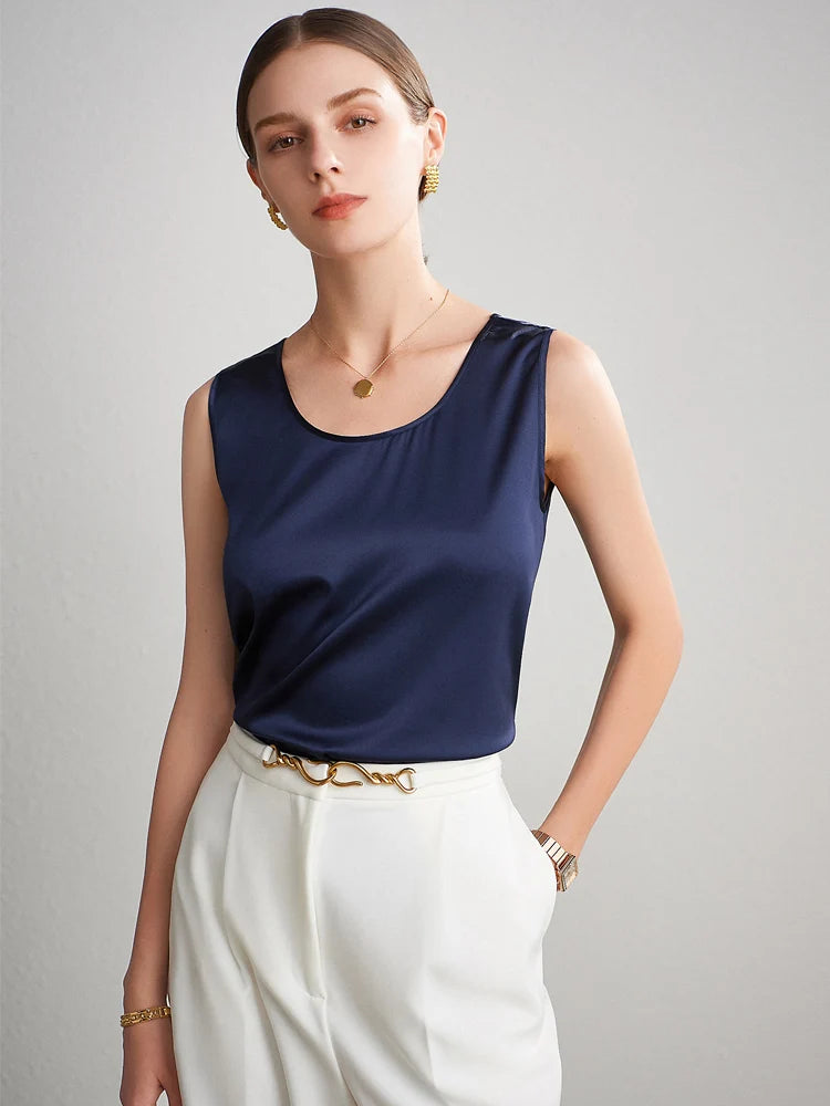100% Real Silk Sleeveless Tank