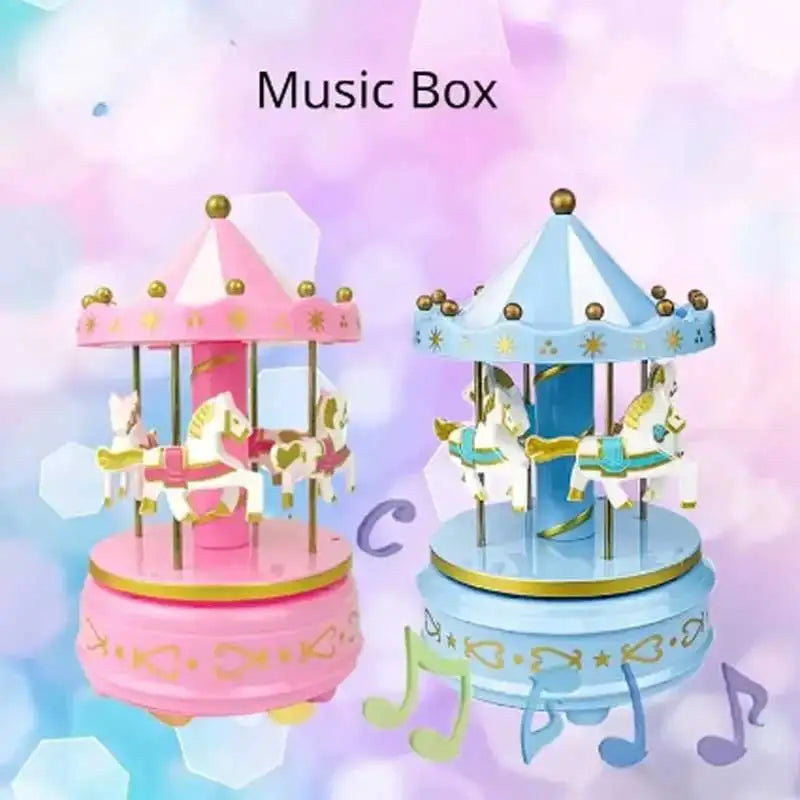 Romantic Luxury Carousel Music Box