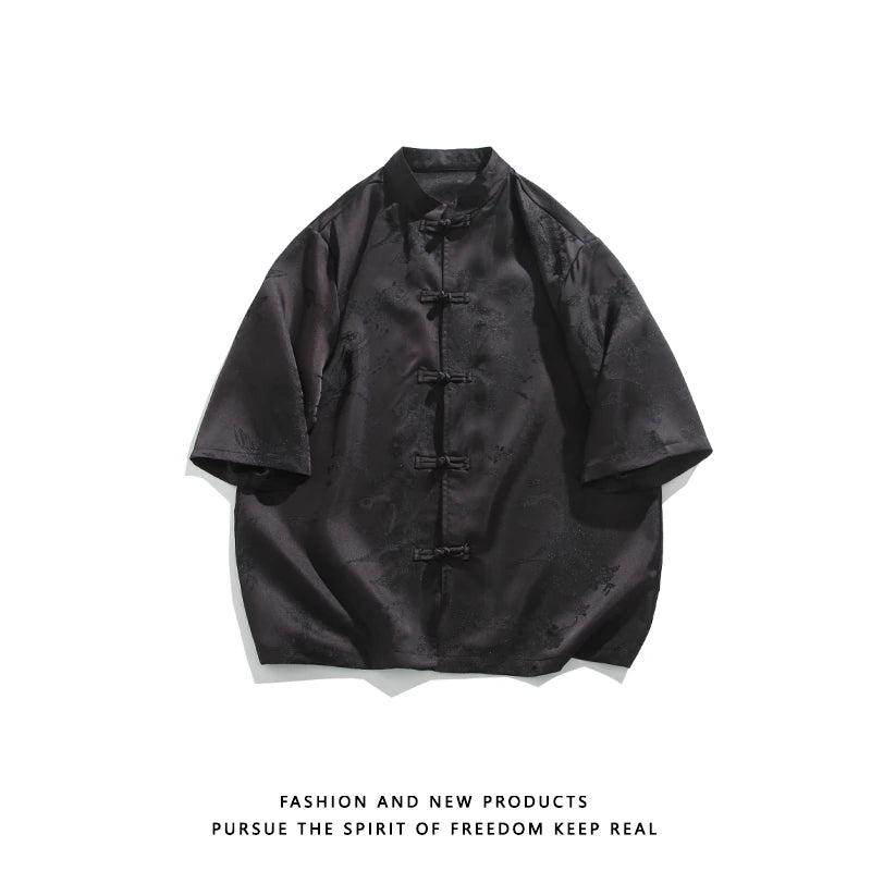 Phoenix Jacquard Hanfu Shirt