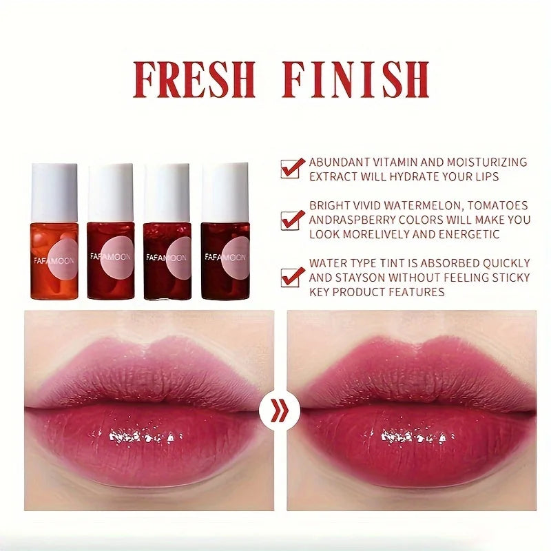 4-Color Fruity Water Gloss Lip Tint