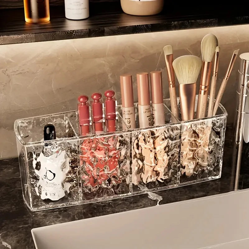 Transparent Acrylic 4-Hole Makeup Organizer