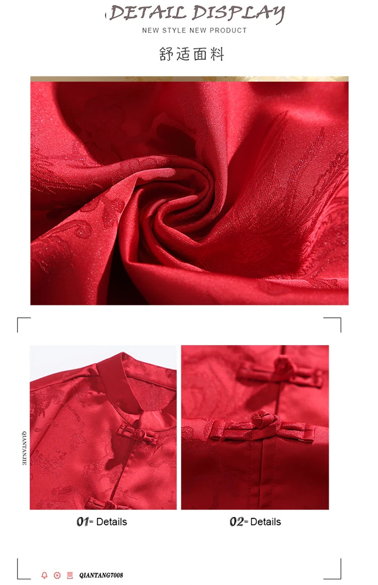 Phoenix Jacquard Hanfu Shirt