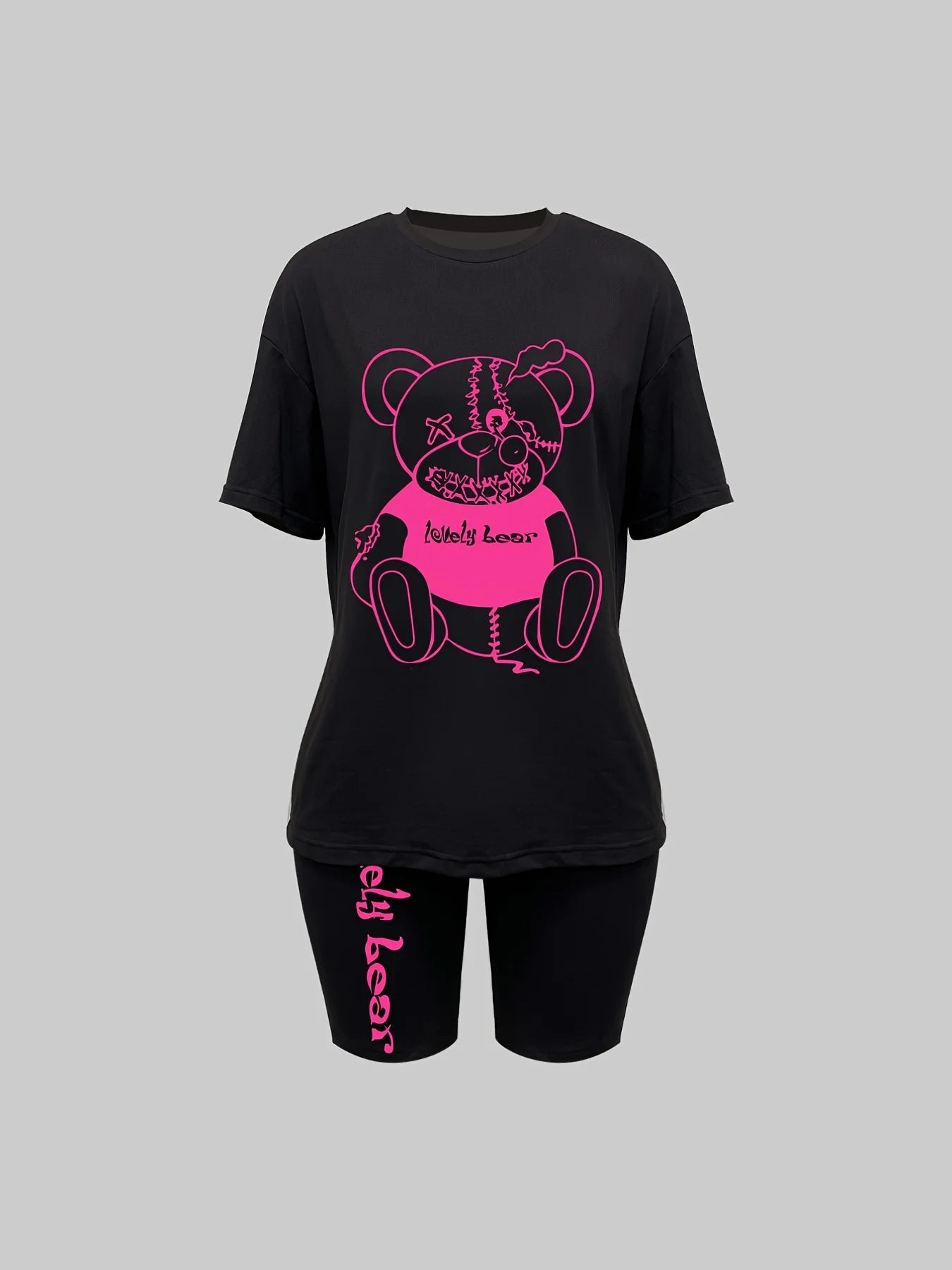 Casual Summer Plus Size Two Piece Suit