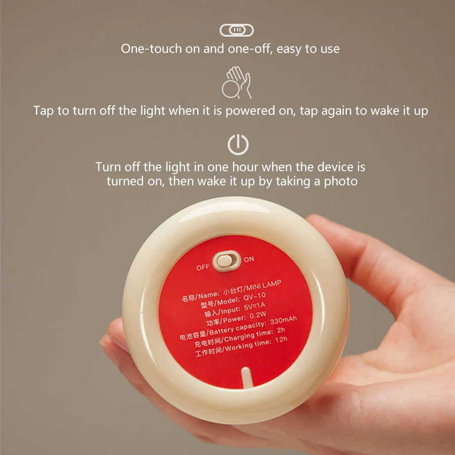 Rechargeable LED Mushroom Lamp