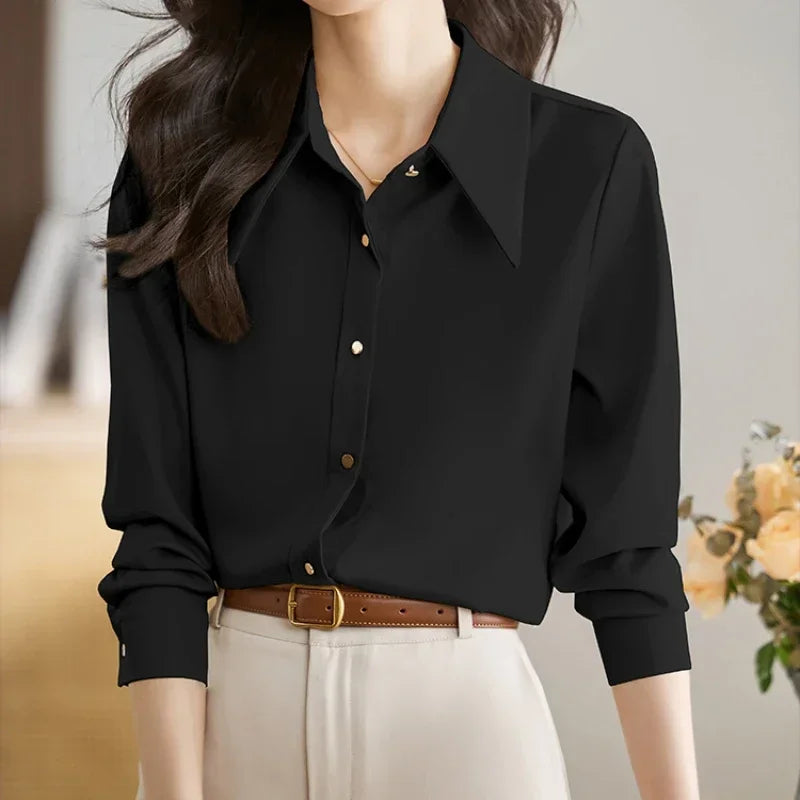 Korean Satin Blouse