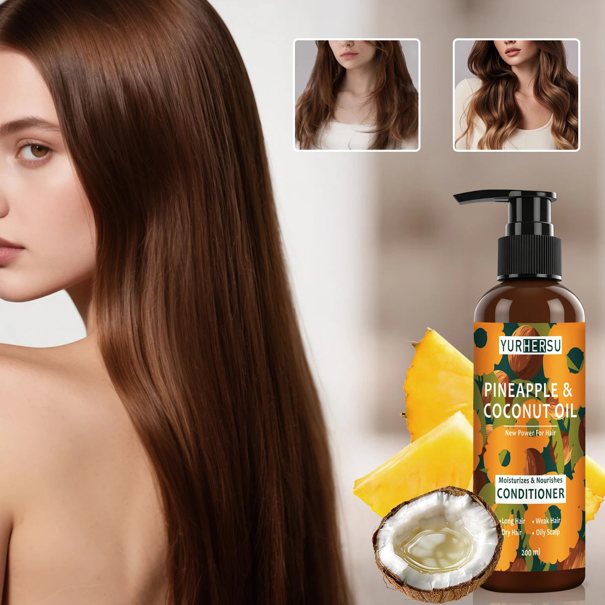 Pineapple Coconut Shampoo Conditioner Set