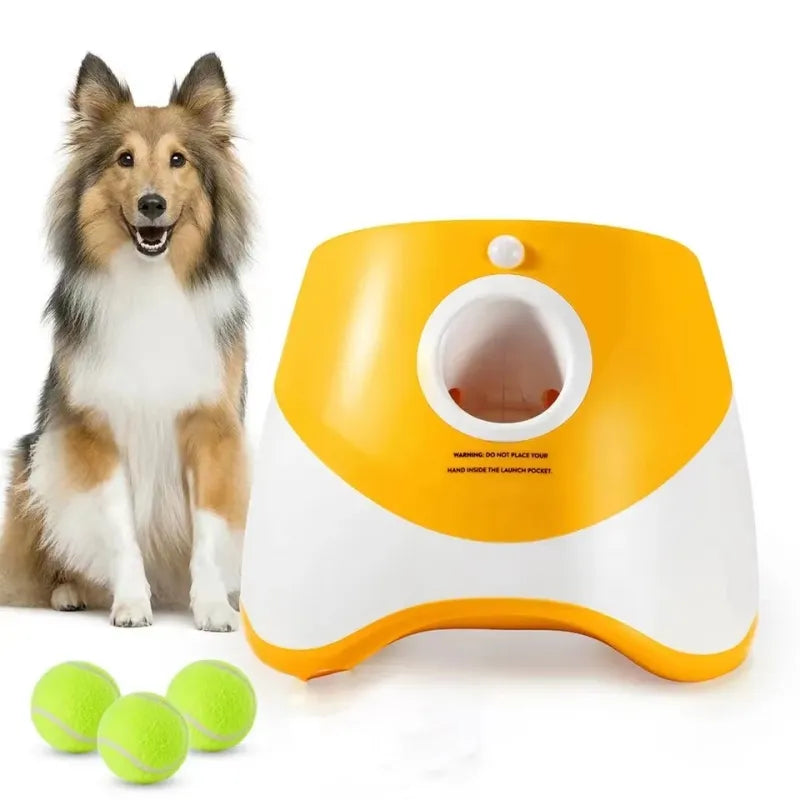 Automatic Dog Tennis Launcher Toy for Interactive Playtime