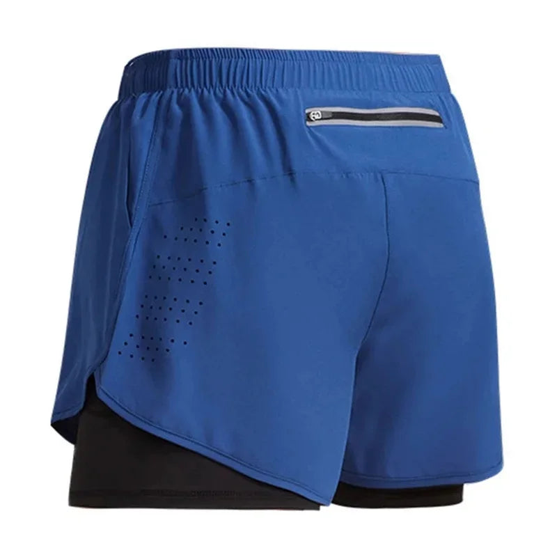 Quick-Dry Double Layer Running Shorts