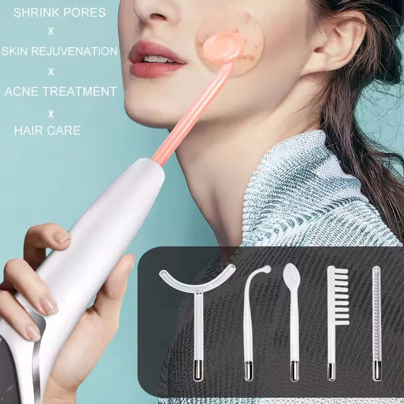 6-in-1 High Frequency Neon Electrode Wand