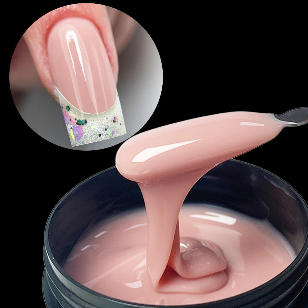 Glitter Milky Hard Builder Gel