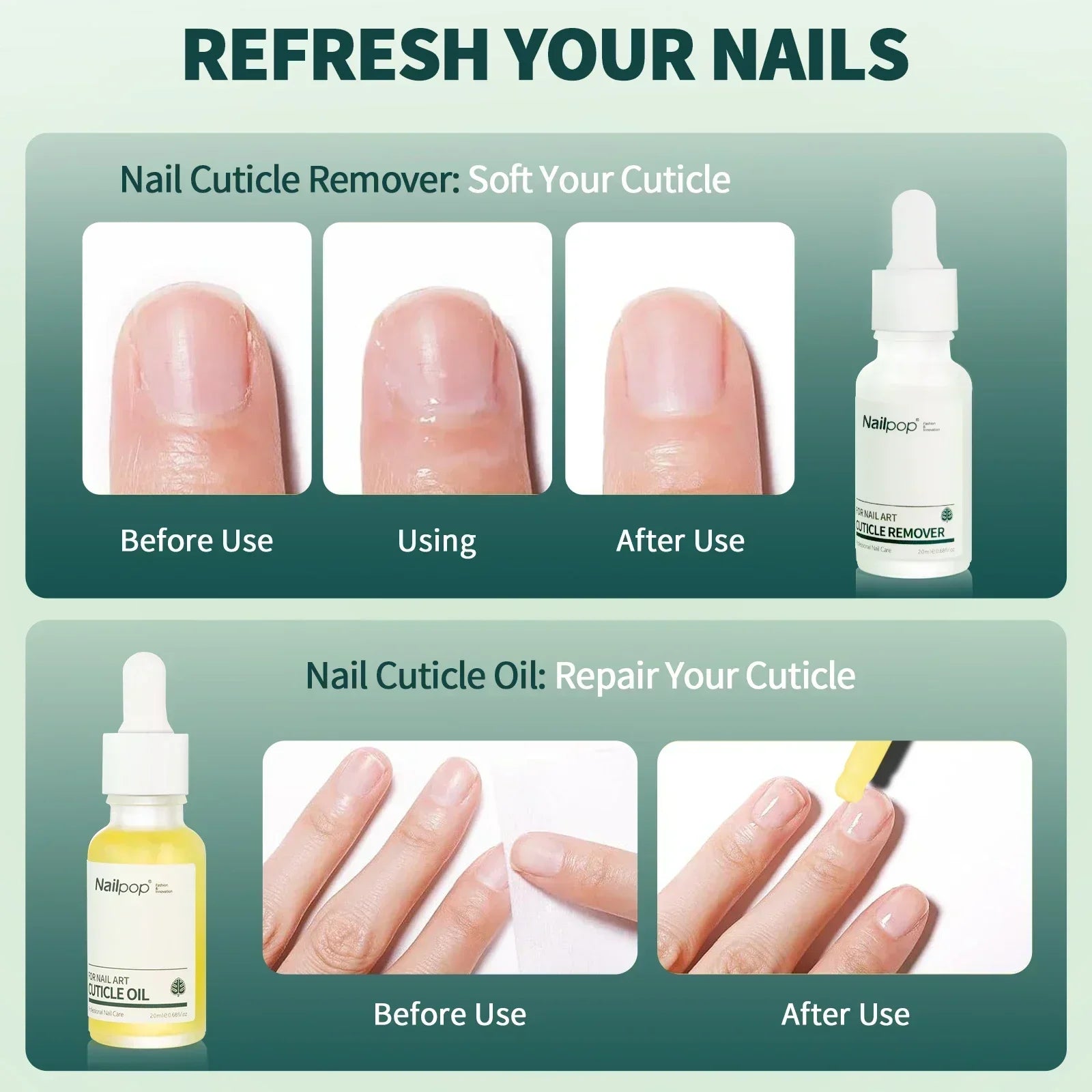 Cuticle Remover and Repair Oil Nail Care Treatment Kit