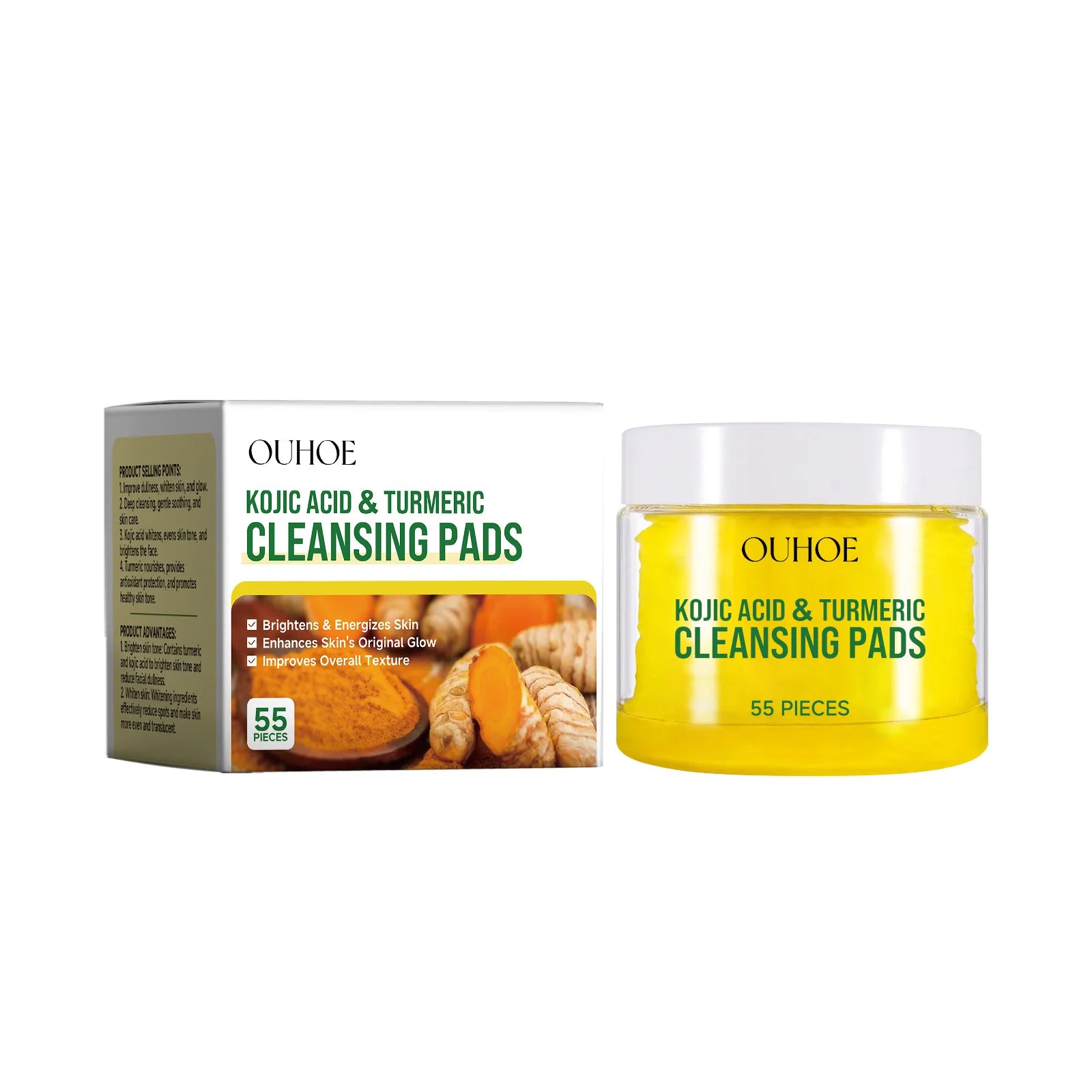 Turmeric Kojic Acid Cleansing Pads