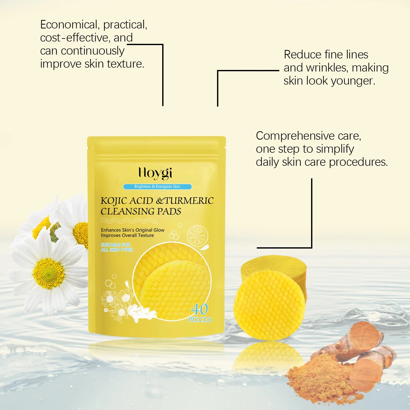 Turmeric Kojic Acid Cleansing Pads