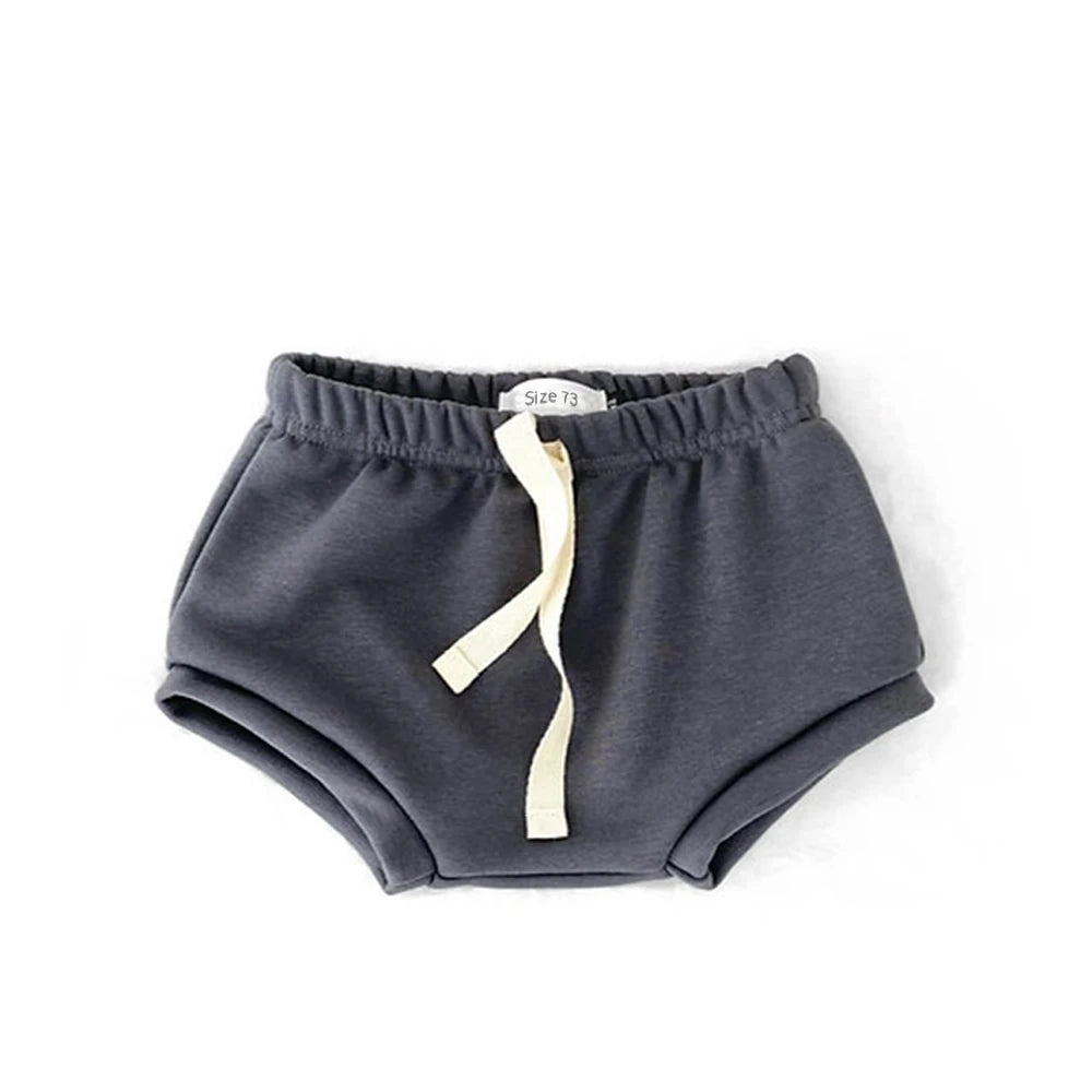 Summer Cotton Baby Shorts: Versatile Solid Sports Fashion Shorts