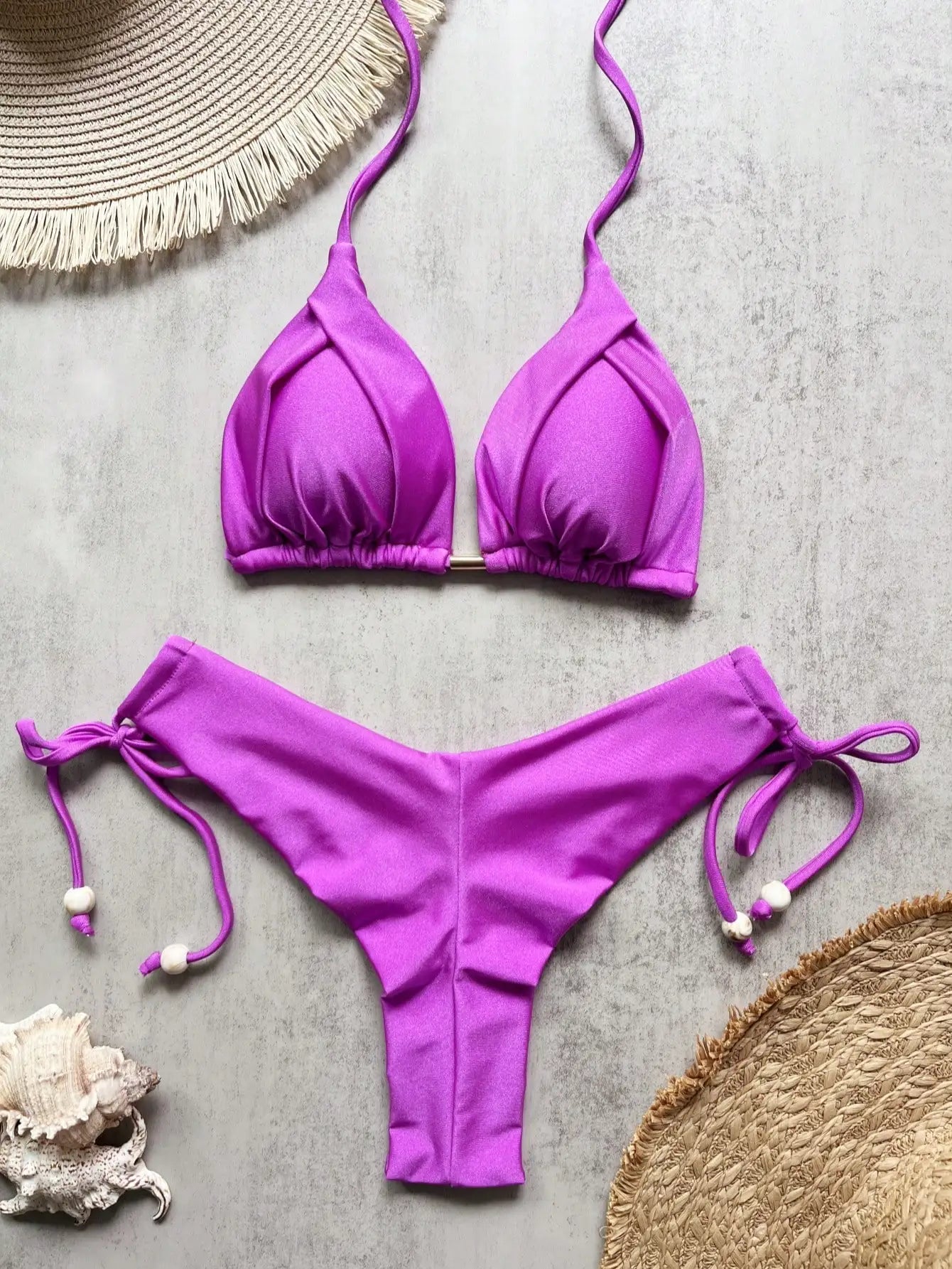 New Sexy 13-Color Brazilian Push-Up Triangle Bikini Swimwear Set