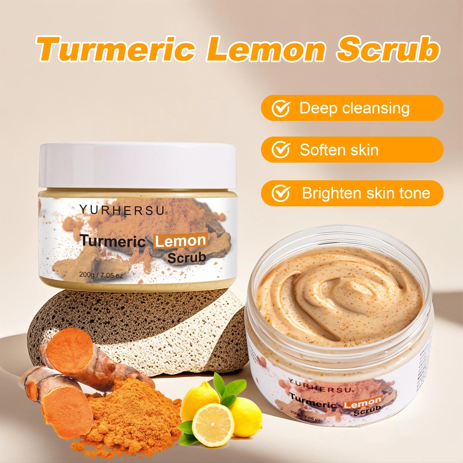 Turmeric Vitamin C Exfoliating Body Scrub