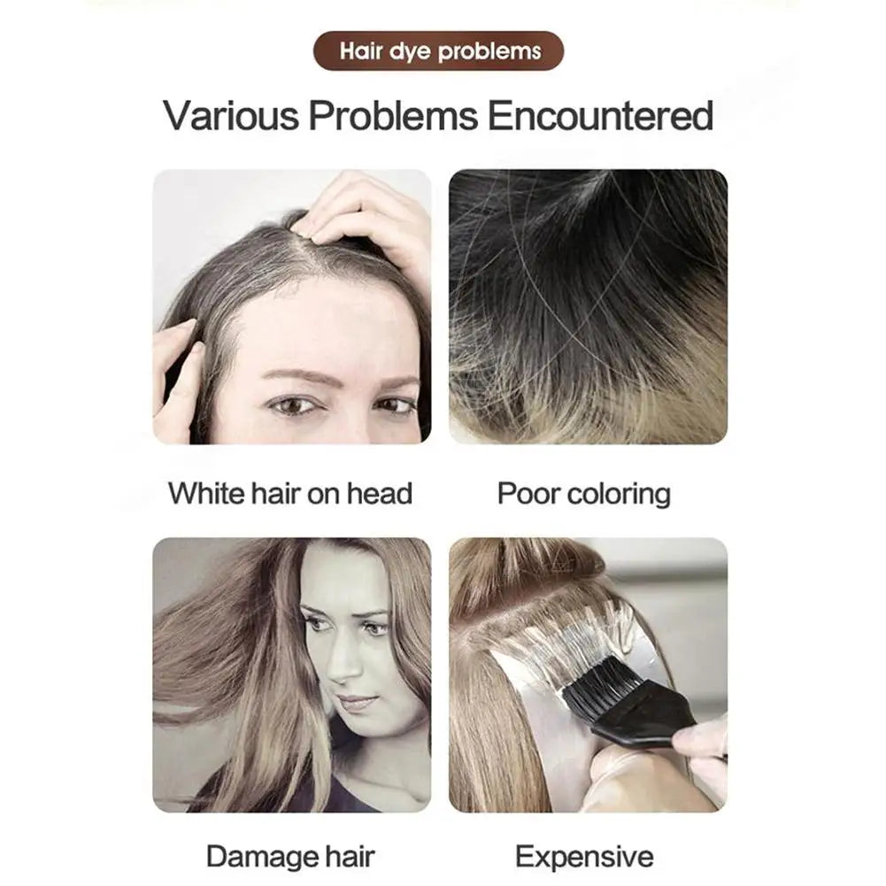 3-in-1 Black Hair Dye Shampoo