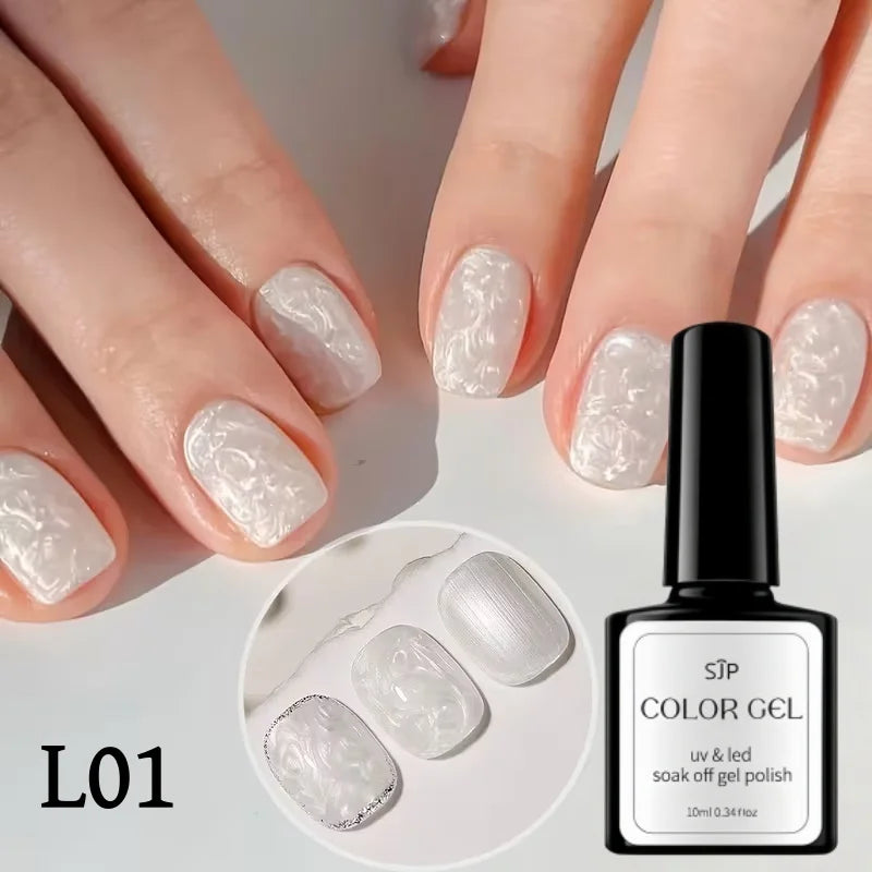 Fine Flash Pearl Texture Gel Polish