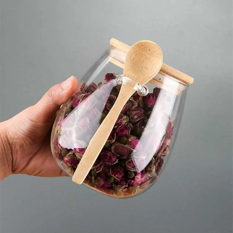 Glass Airtight Food Storage Jars