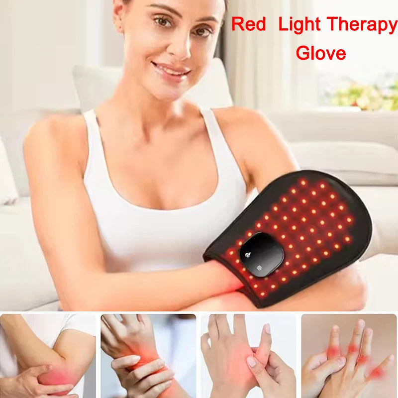 Rechargeable Red and Infrared Light Therapy Glove
