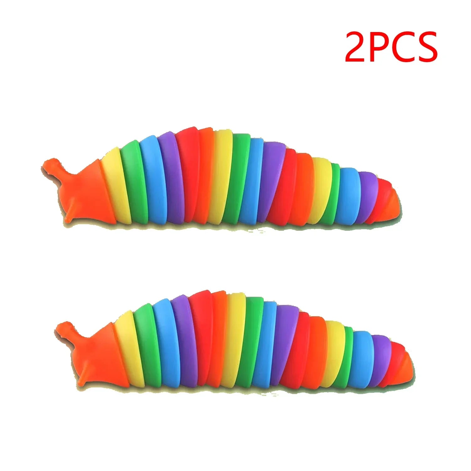 3D Colorful Fidget Slug Toy