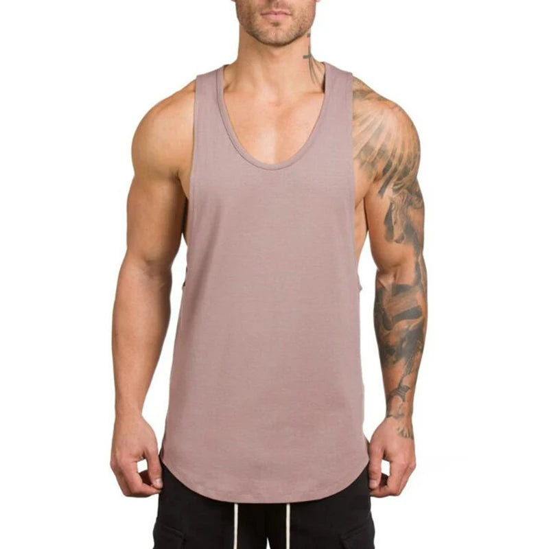 Cotton Sleeveless Muscle Tank