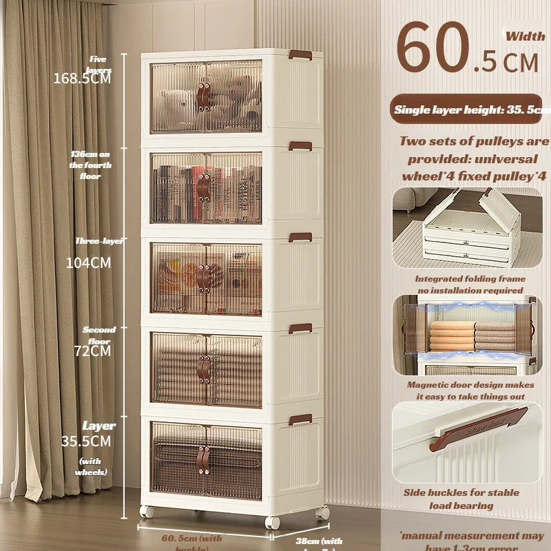 Foldable Transparent Storage Boxes