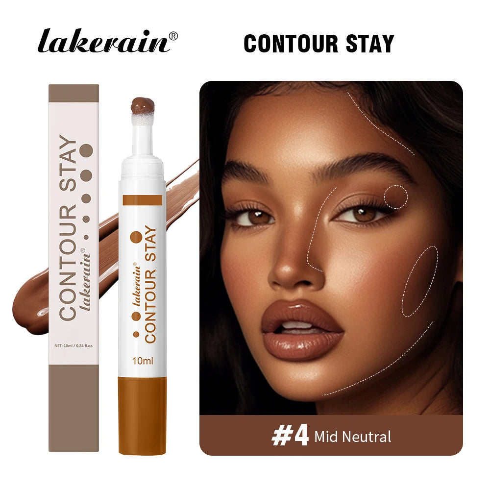 Waterproof 6-Color Liquid Contour Cream Bronzer