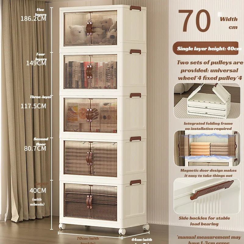 Foldable Transparent Storage Boxes