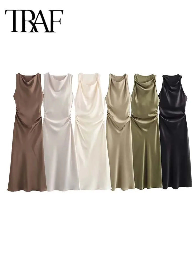 Elegant Satin Slip Dress