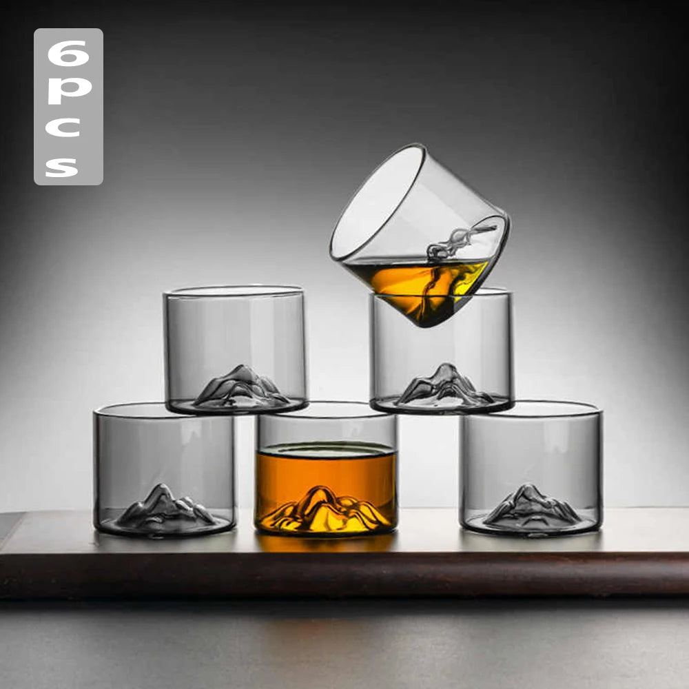 Mountain Crystal Whiskey Glass Set