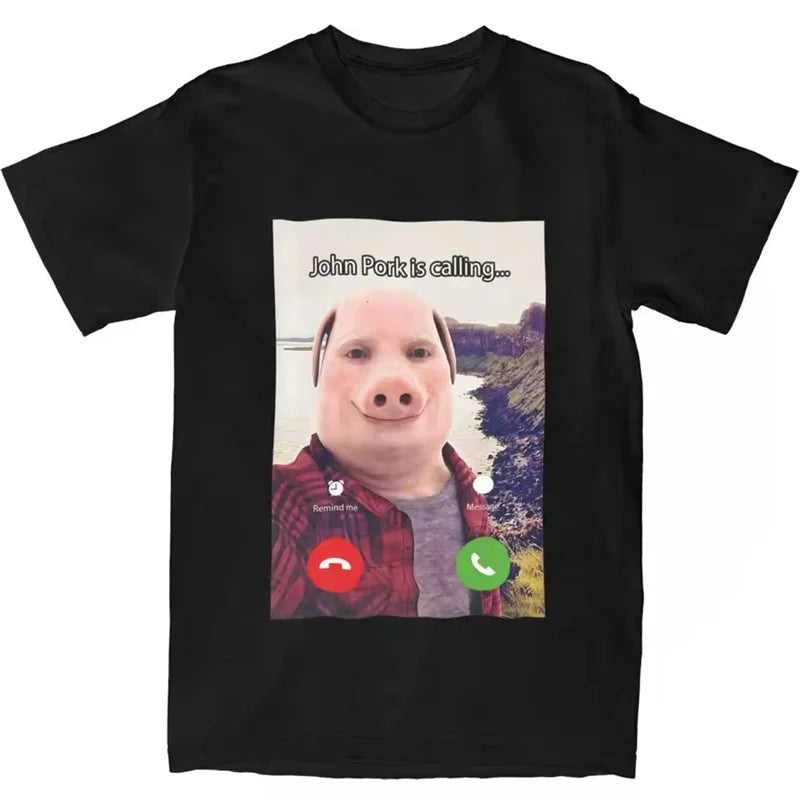 John Pork Funny Graphic Tee