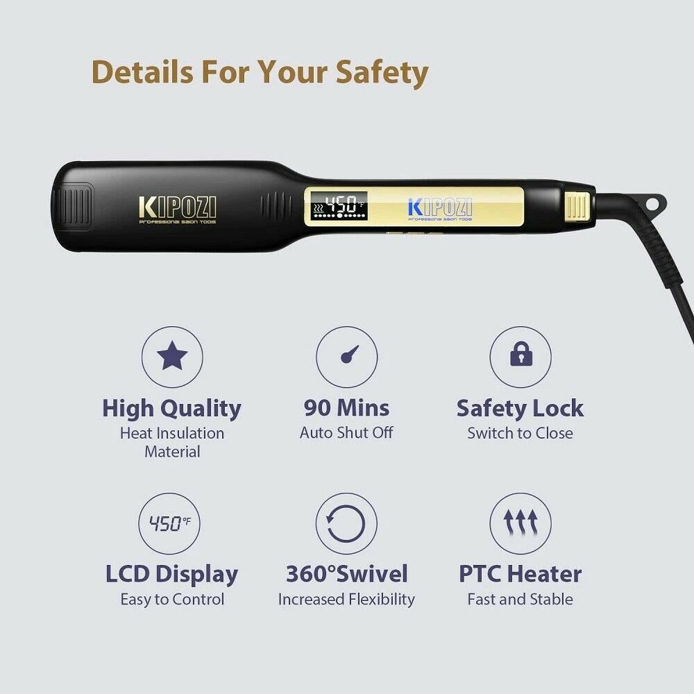 Professional Titanium Flat Iron Hair Straightener