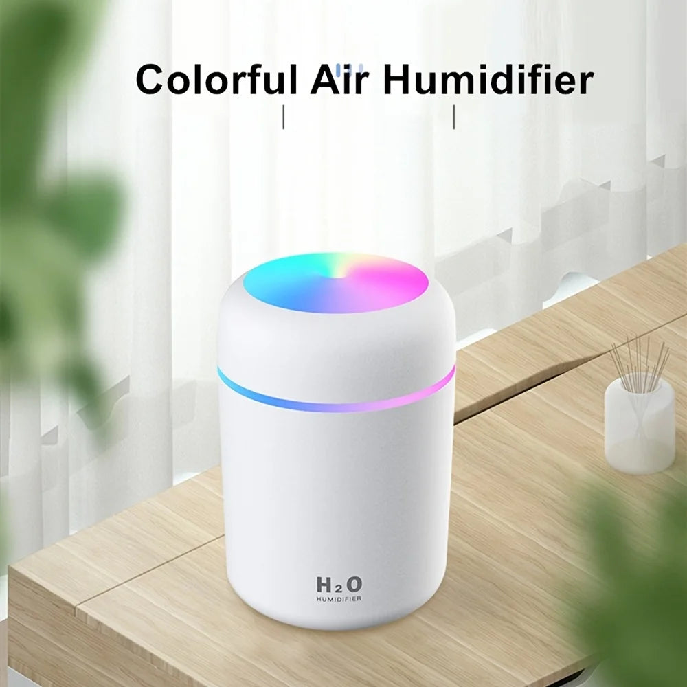 Mini Portable USB Car Humidifier with LED Light