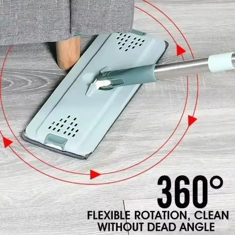 Flat Mop Set with Rotating Head