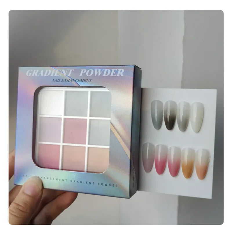 9-Color Solid Nail Powders