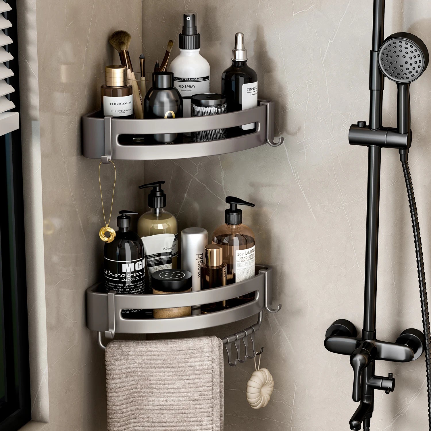 Wall-Mounted Bathroom Shelf