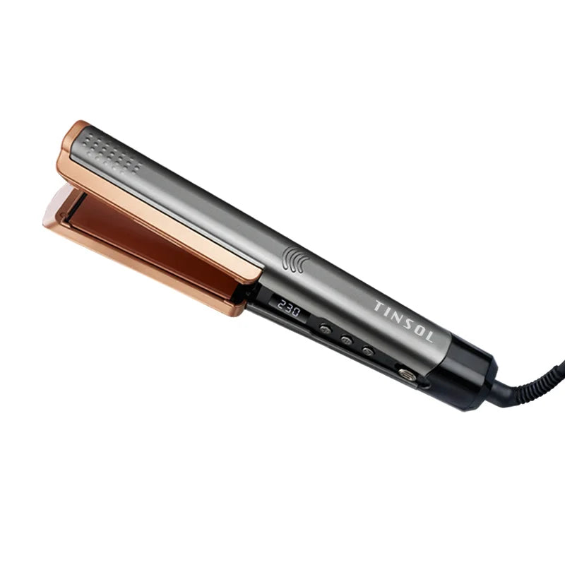 2-in-1 Ceramic Straightener Curler Ionizer