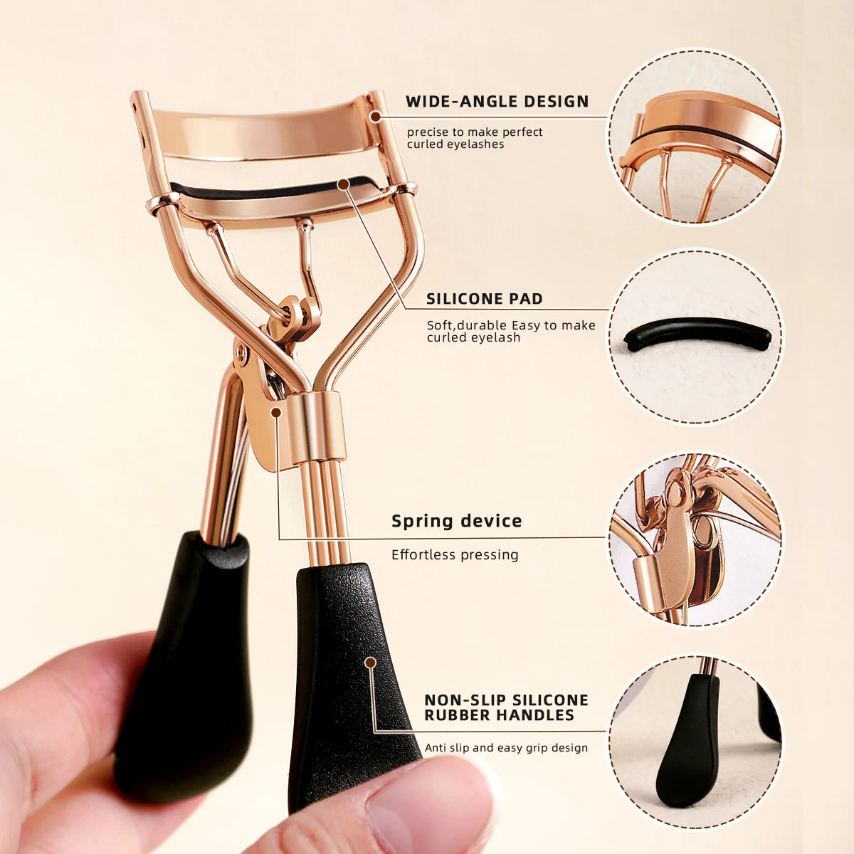 Portable Stainless Steel Eyelash Curler