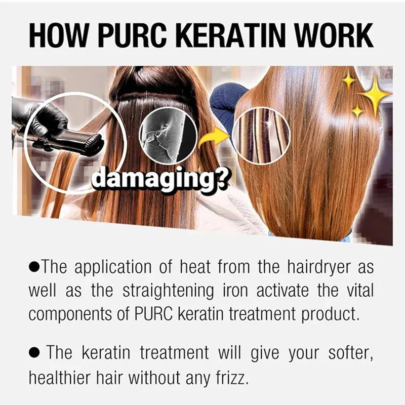 Professional Keratin Hair Straightening Treatment