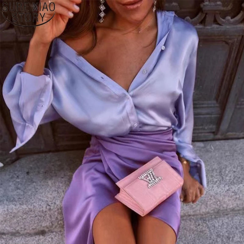 Elegant Satin Shirt