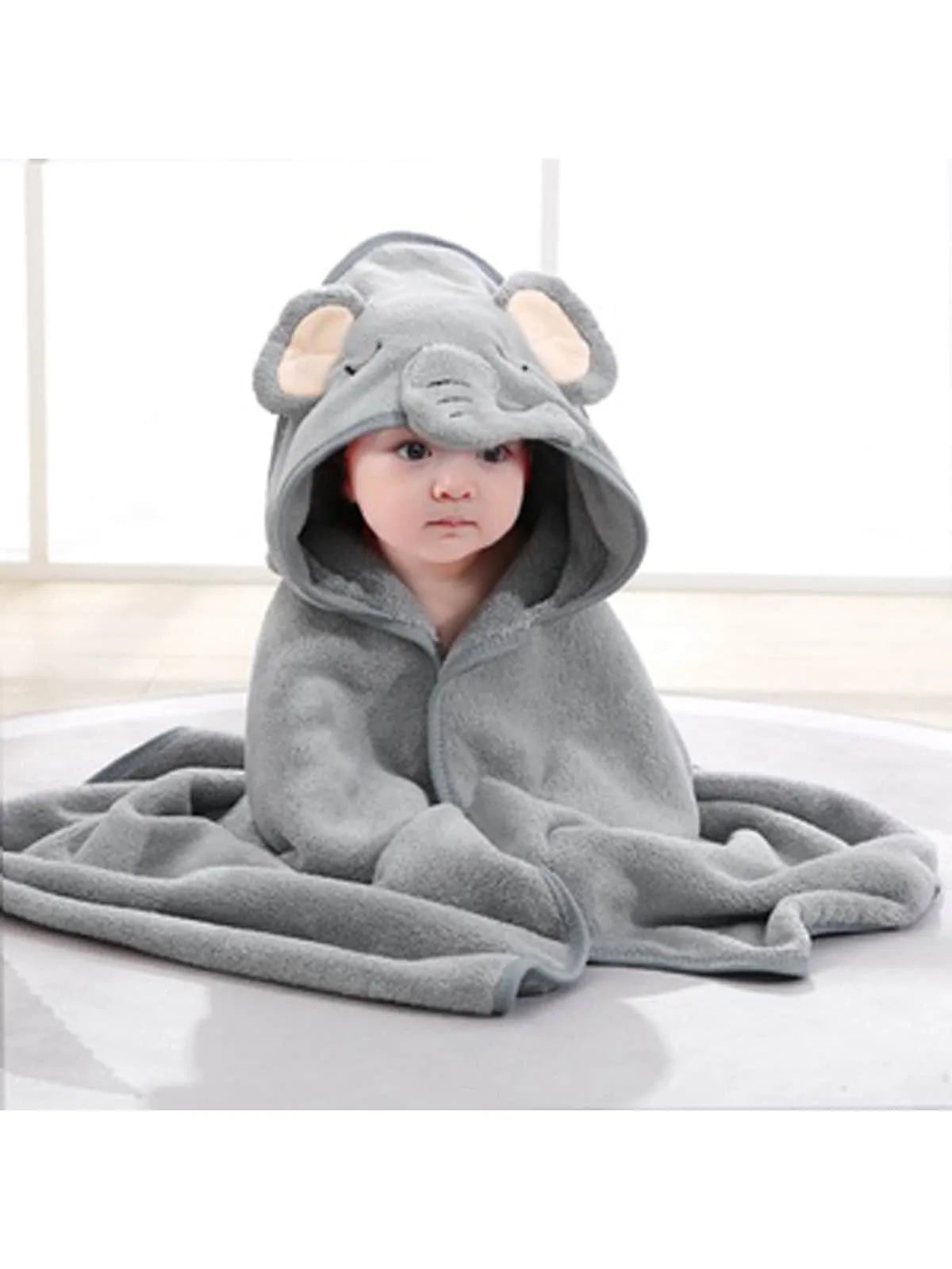 Elephant Cartoon Baby Bath Towel